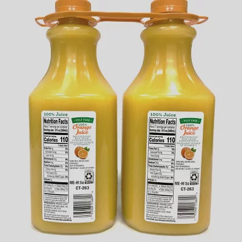 Member'S Mark Pulp-Free 100% Orange Juice, 52 Fl. Oz., 2 Pk.