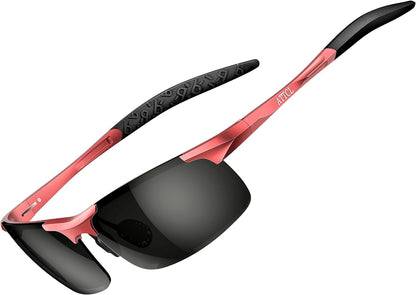 Men's Fashion Driving Polarized Sunglasses for Men - Al-Mg metal Ultralight Frame
