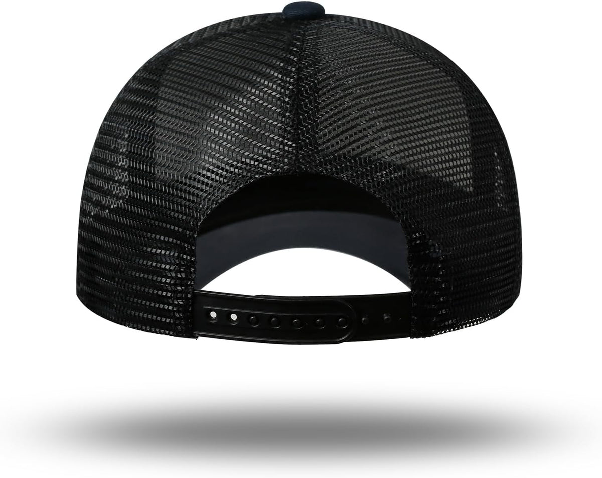 American Flag Trucker Hat - Snapback Hat, Baseball Cap for Men Women - Breathable Mesh Side, Adjustable Fit - for Casual Wear