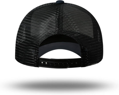 American Flag Trucker Hat - Snapback Hat, Baseball Cap for Men Women - Breathable Mesh Side, Adjustable Fit - for Casual Wear