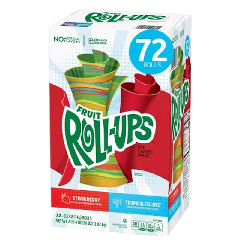 Fruit Roll-Ups Variety Pack Fruit Snacks, 0.5 Oz., 72 Pk.