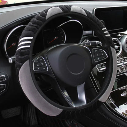 Cute Cartoon Ears Cat Steering Wheel Universal Car Shape Steering Wheel Grip Cover Car Decoration