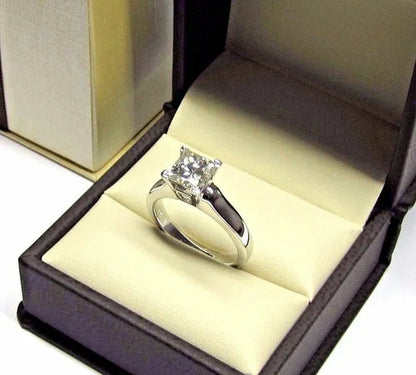 Sparkling 925 Sterling Silver Natural Gemstone White Sapphire Diamond Ring  Wedding Engagement Fine Jewelry Size 6 7 8 9 10