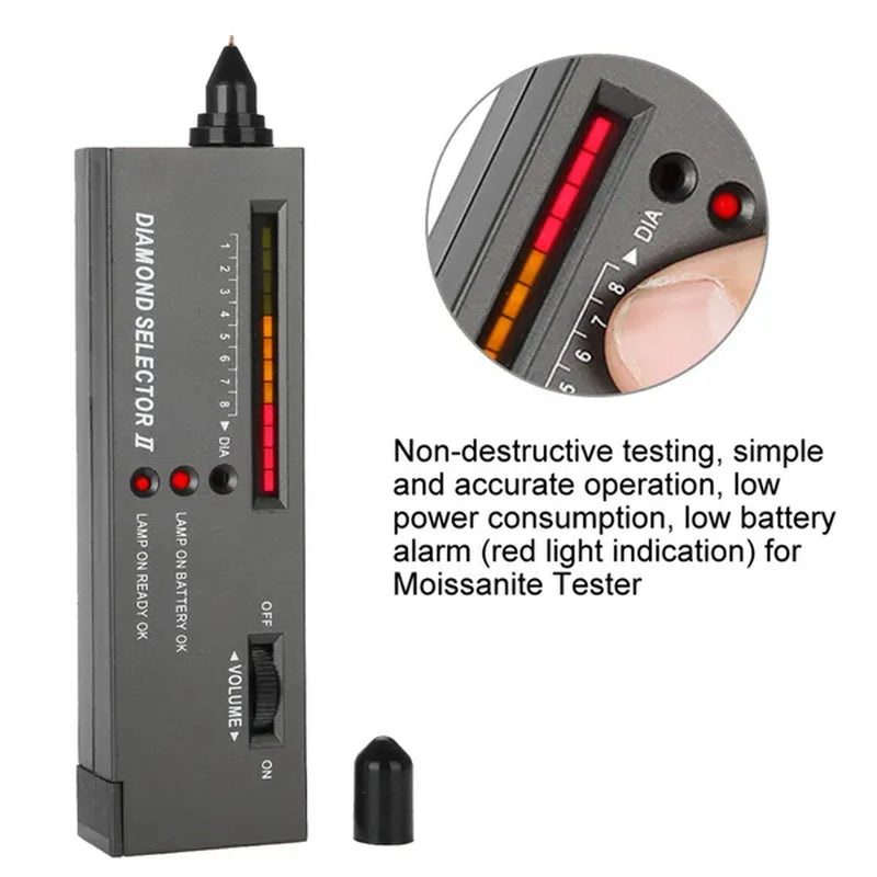 Jewerly Diamond Tester and Moissanite Tester, LED Diamond Detector Selector, Gems Stone Hardness Test Tool Diamond Testers