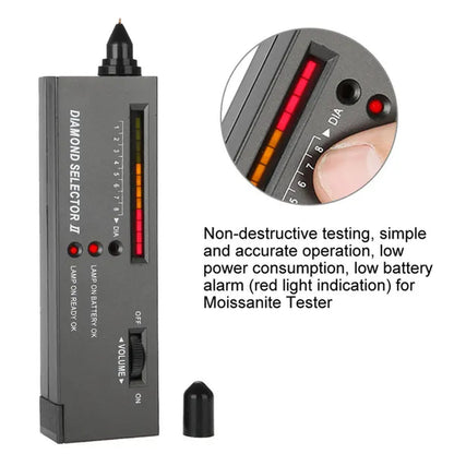Jewerly Diamond Tester and Moissanite Tester, LED Diamond Detector Selector, Gems Stone Hardness Test Tool Diamond Testers