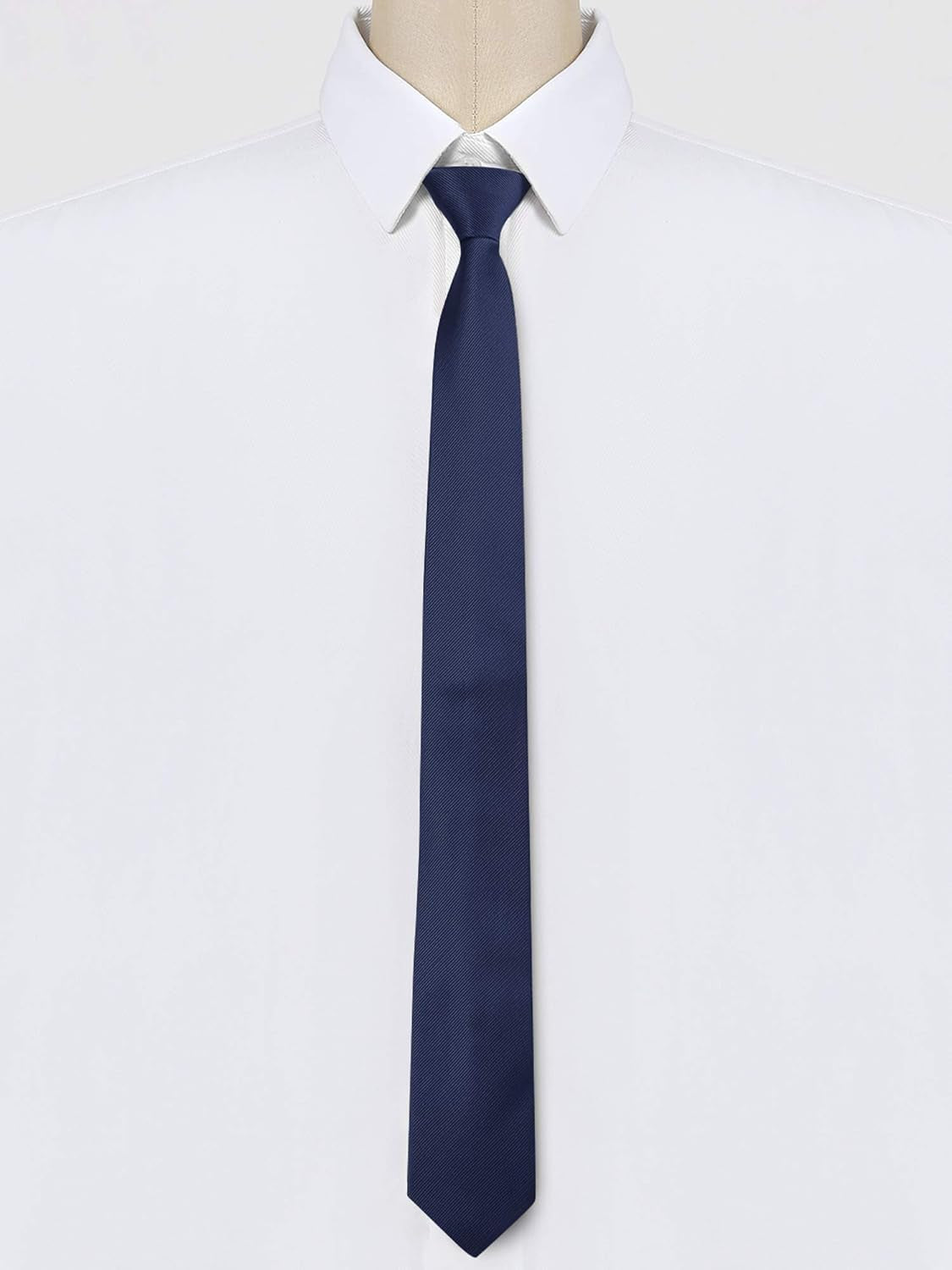 Men'S Skinny Pretied Solid Color Zipper Ties Neck Adjustable Strap Wedding Groom Tie