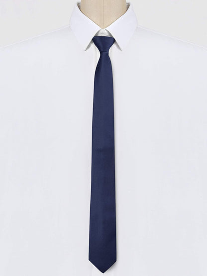 Men'S Skinny Pretied Solid Color Zipper Ties Neck Adjustable Strap Wedding Groom Tie