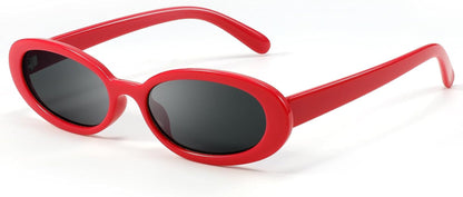 Retro Oval Sunglasses for Women Men Fashion Small Frame Sun Glasses 90s Style Driving Glasses UV400 Protection