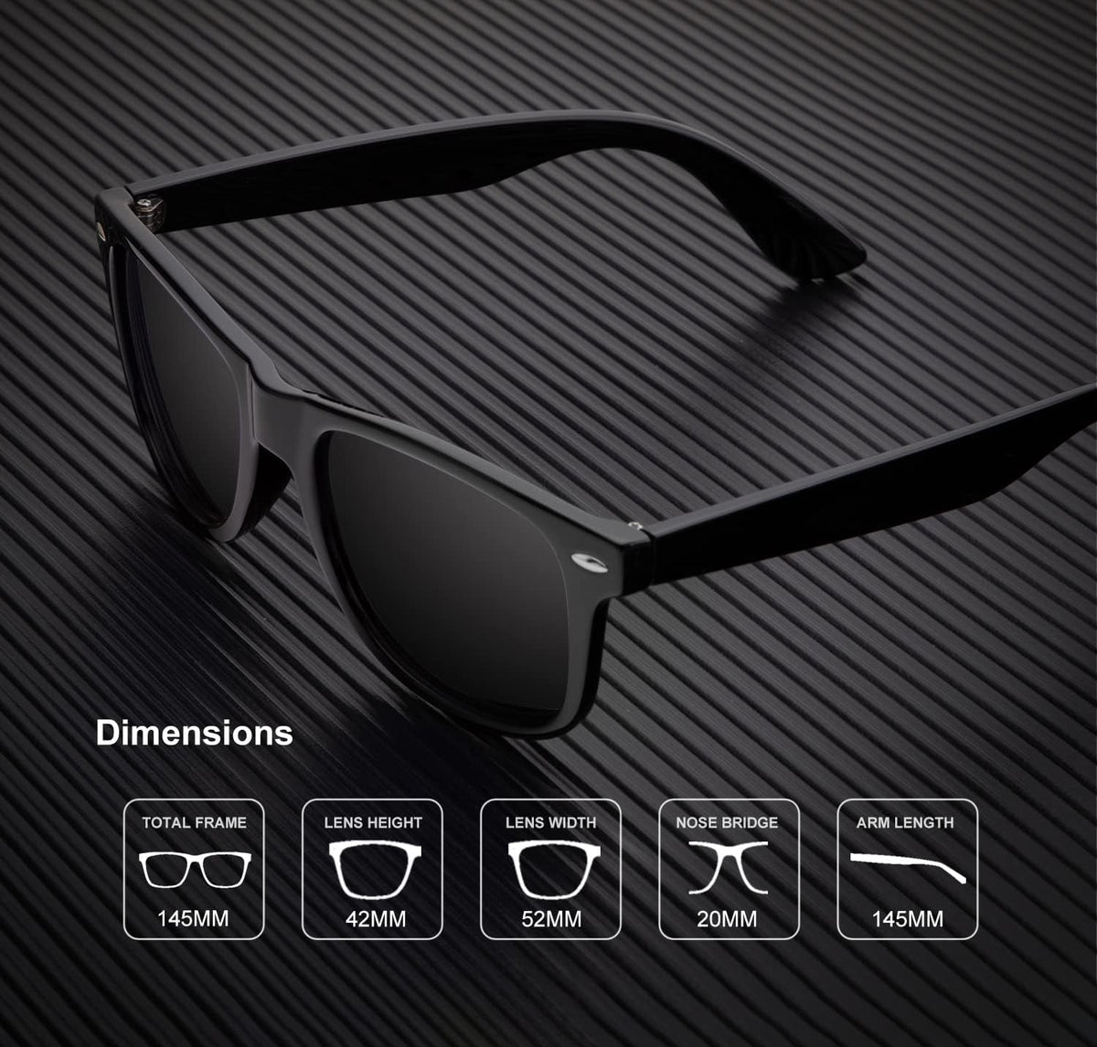 Sunglasses Men Polarized for Mens and Womens Unisex Sun Glasses for Driving UV Protection