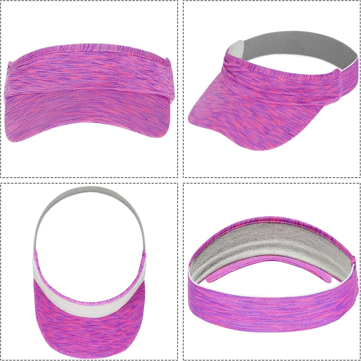1 Piece of Sun Visor Hat Stretch Headband Visor Sport Wear Athletic Visor Elastic Visor Cap for Women and Men