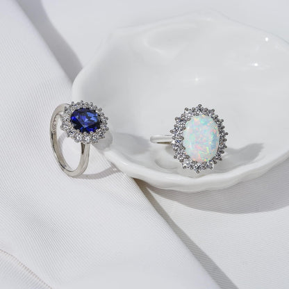 Platinum-Plated Sterling Silver Celebrity Kate Ring Made with Infinite Elements Zirconia Accents, (Previously Amazon Collection)