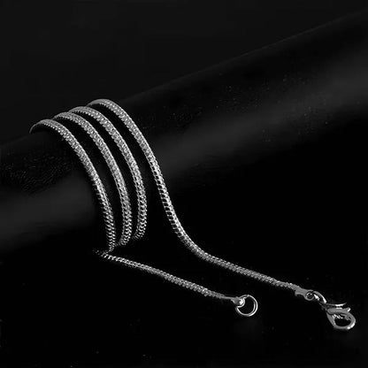 Silver 1MM Snake Bone Unisex Chains Necklace 16"-30"