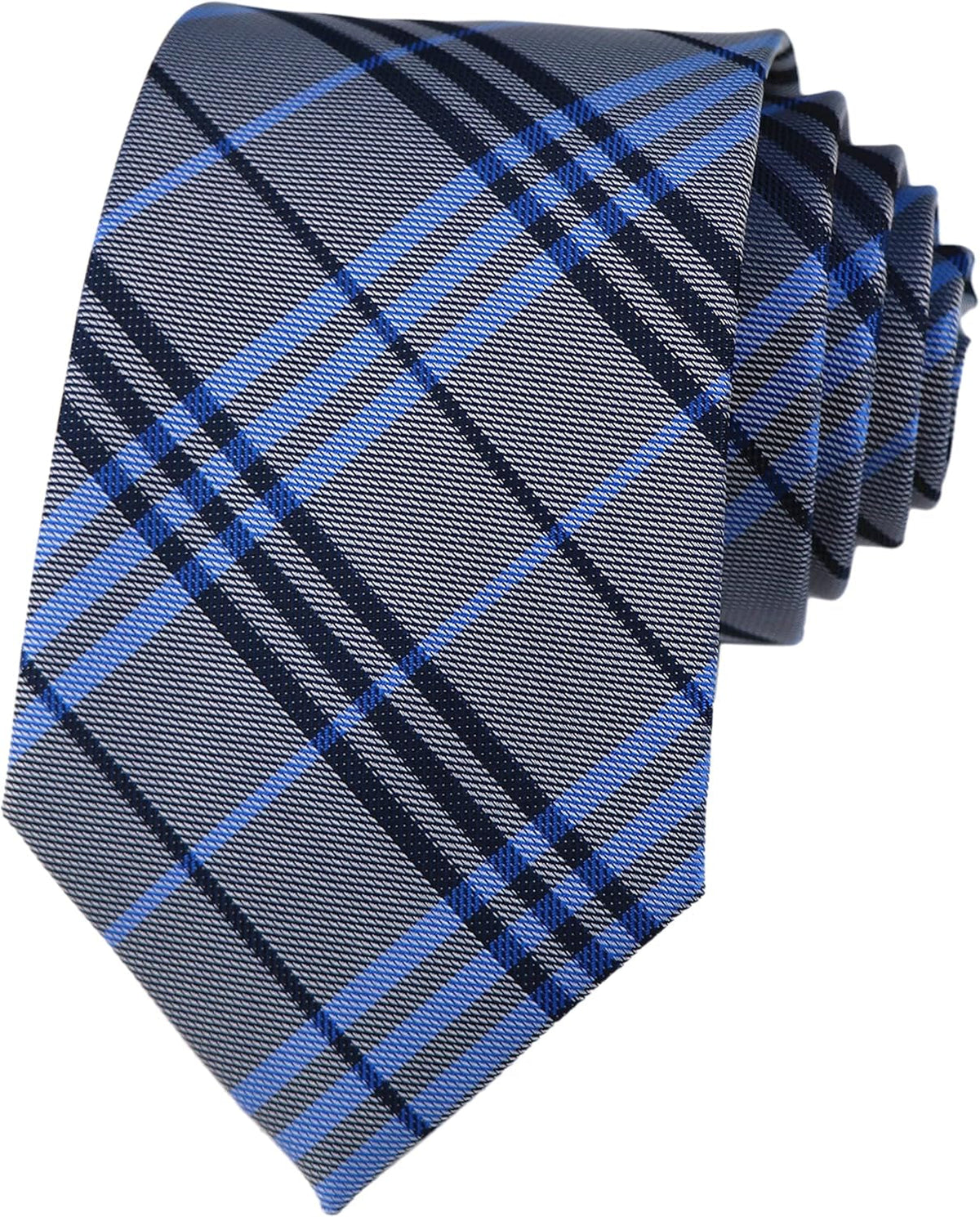 Men'S Gingham Check Stripe Ties Pattern Business Formal Designer Neckties 3.15"