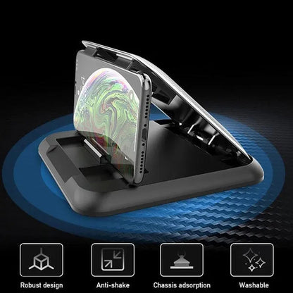 Carbon Fiber Car Phone Holder Dashboard Cell Phone Holder Desktop Mount Support Bracket Universal 3 to 7 Inch Mobile Phone Stand For IPhone XR XS MAX GPS