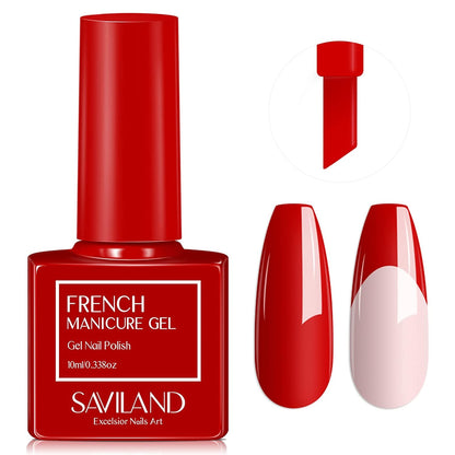 French Gel Nail Polish - 1PC 10ML Blue Gel Polish U V LED Soak Off Gel Quick French Manicure Gel Polish Nail Salon DIY Home for Starters Professionals Party