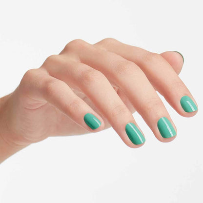 OPI Nail Lacquer, My Dogsled is a Hybrid, Green Nail Polish, Nordic Collection, 0.5 fl oz