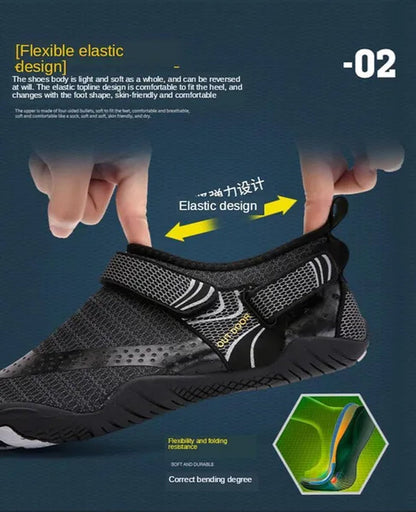 Swimming Water Aqua Shoes Men Women Beach Camping Shoes Adult Unisex Aqua Flat Soft Walking Lover Yoga Shoes Non-slip Sneakers