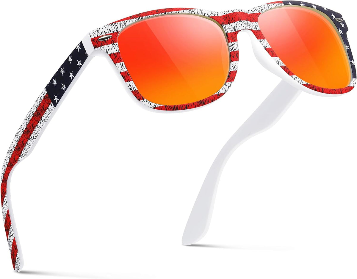 Sunglasses Men Polarized Sunglasses for Mens and Womens,Black Retro Sun Glasses Driving Fishing UV Protection