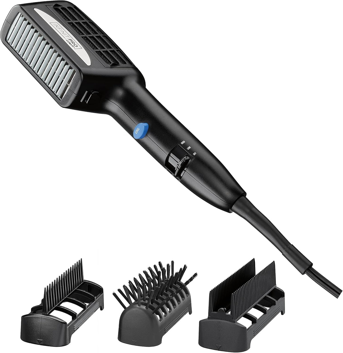 INFINITIPRO by  3-In-1 Styling Hair Dryer, 1875W Hair Dryer with Ceramic Technology and 3 Attachments