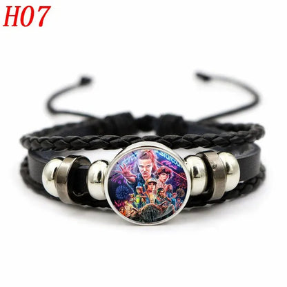 12 Styles Stranger Things 4 Hellfire Club Time Gem Bracelets & Bangles for Unisex Women Men Fashion Jewelry Gifts