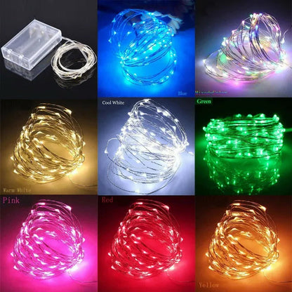 2020 1M - 10M LED Fairy String Lights Fairy Light Battery Operated For Christmas Xmas Party Home Decor LED Strings & Decoration Lights