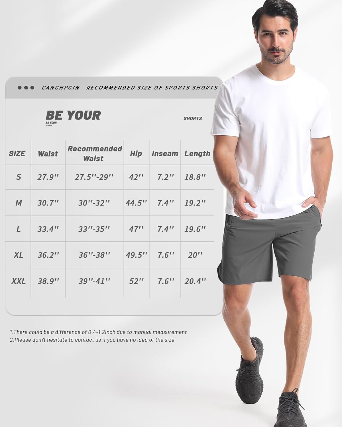 2 Pack Mens Workout Athletic Shorts 7 Inch Inseam Quick Dry Hiking Shorts Men Lightweight Sports Gym Shorts Running