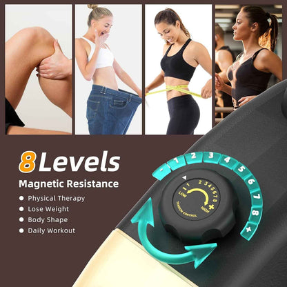 Recumbent Exercise Bike for Adults Seniors - Recumbent Bikes for Home with Magnetic Resistance, Bluetooth and App Connectivity, Pulse Sensor