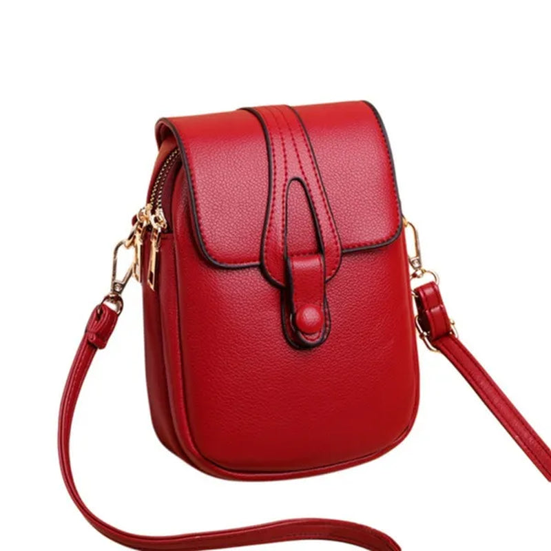 2023 New High Quality High-capacity Women's Fashion Shoulder Bag Genuine Leather Cross Body Shoulder Bags Retro Style Handbags Purses Mobile Phone Bag