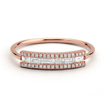 New Brand Women Fashion White Sapphire/Ruby Ring Gold-Plated Zircon AAA Lovers Ring Jewelry Size 6-10