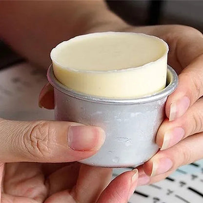 Stylish 4Pcs Round Mini Cake Pan Removable Bottom Pudding Mold DIY Baking Tools