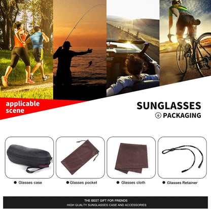 Sports Polarized Sunglasses for Men Cycling Driving Fishing UV400 Protection
