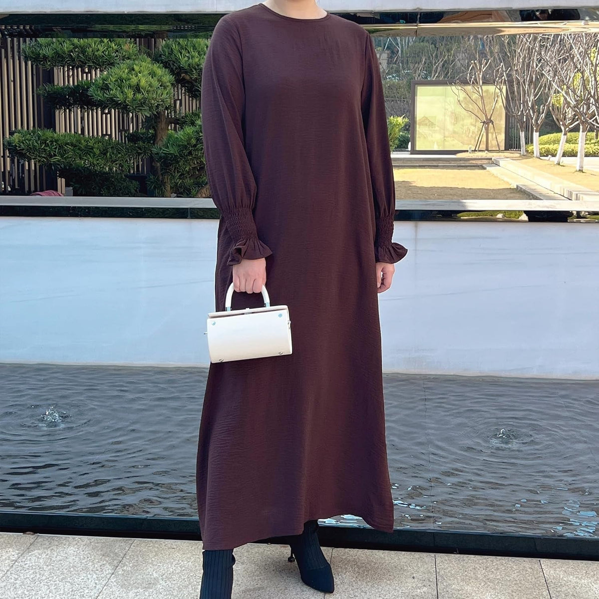 Women Prayer Dress Muslim Ramadan Garment Abaya Dubai Islam Jilbeb Long Dress without Hijab