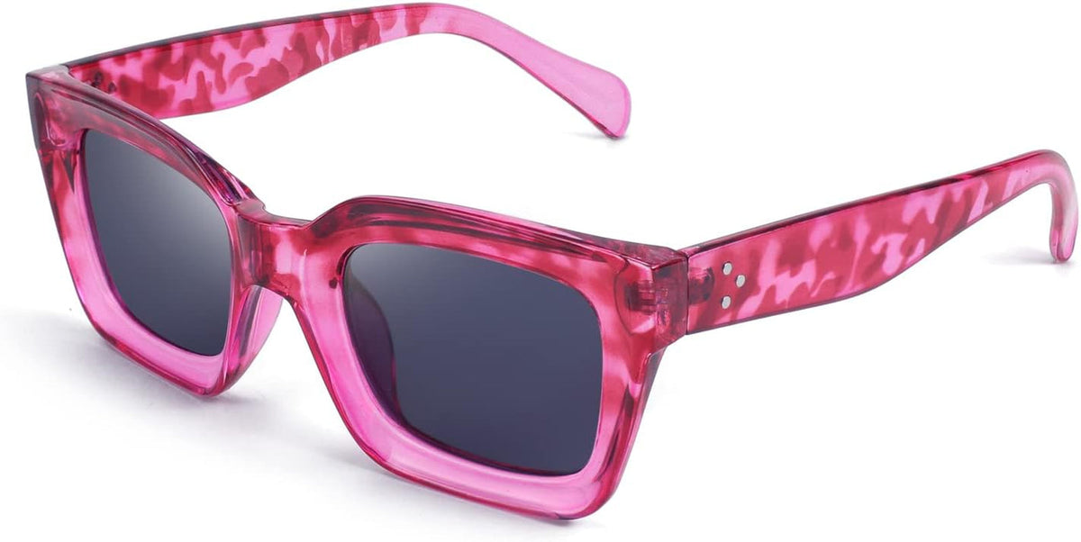 Classic Women Sunglasses Fashion Thick Square Sun Glasses Chunky Frame UV400 B2471