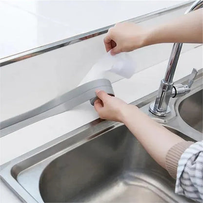 Waterproof Self-Adhesive PVC Sealing Strip Tape - Perfect for Bathroom Shower Sink & Toilet!