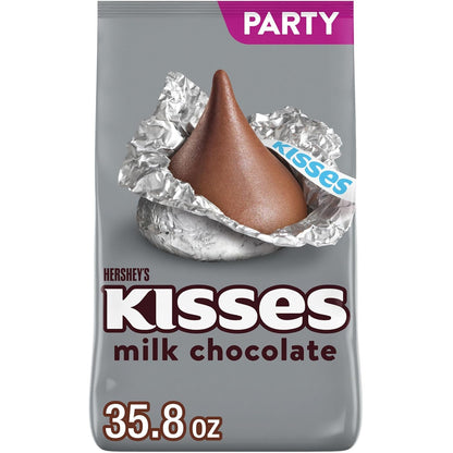 KISSES Milk Chocolate Candy Party Pack, 35.8 Oz