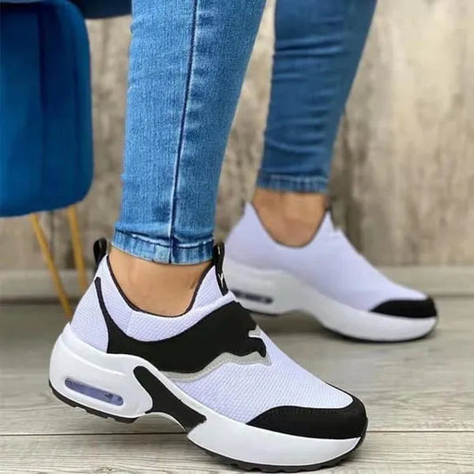 Women's Lightweight Breathable Wedge Sneakers Air Cushion Mesh Running Shoes Sports Trainers Tennis Shoes Zapatillas Mujer