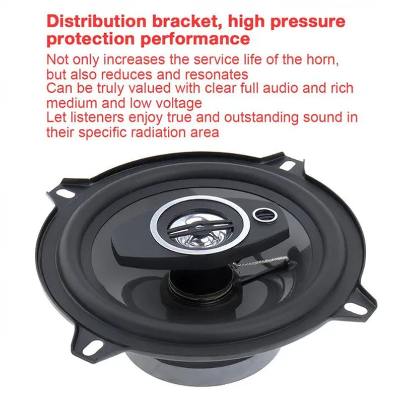 2Pcs 5 Inch 350W Car Coaxial Auto Audio Music Stereo Full Range Frequency Hifi Speakers Non-Destructive Installation