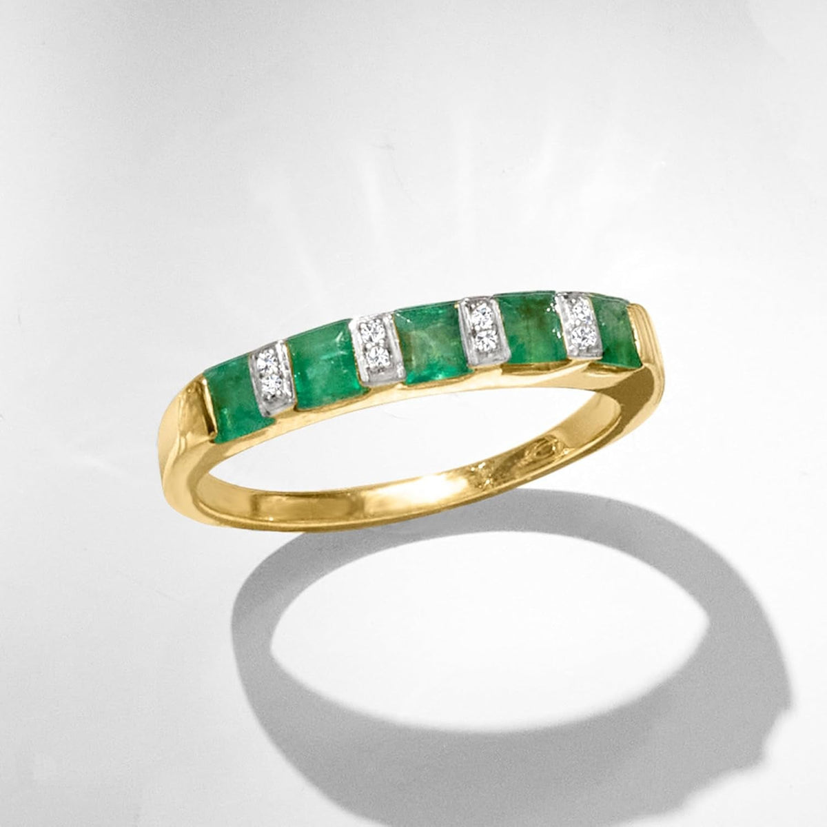 Precious Gemstone Ring in 18Kt Gold over Sterling