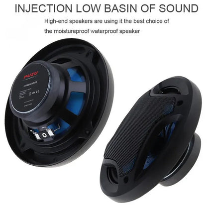2Pcs 5 Inch 150W 3 Way Car Coaxial Horn Auto Audio Music Stereo Full Range Frequency Hifi Speakers Non-Destructive Installation