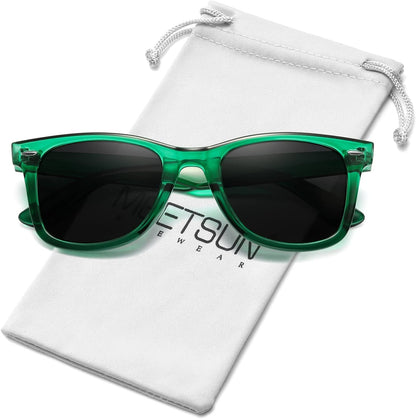 Polarized Sunglasses for Women Men Classic Retro Square Frame Driving Trendy Sun Glasses UV Protection