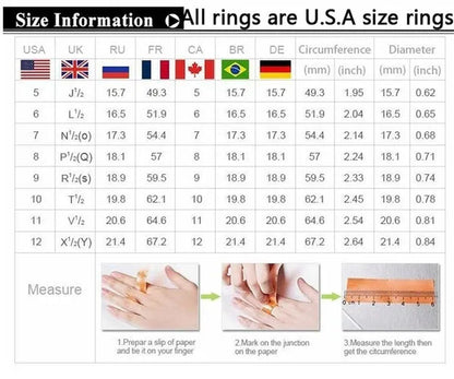 Couple Rings (2 Rings) Sz6-13 His and hers Ring 8mm Sapphire Women's Wedding Ring Sets Black Titanium steel Men's Ring Wedding Bands
