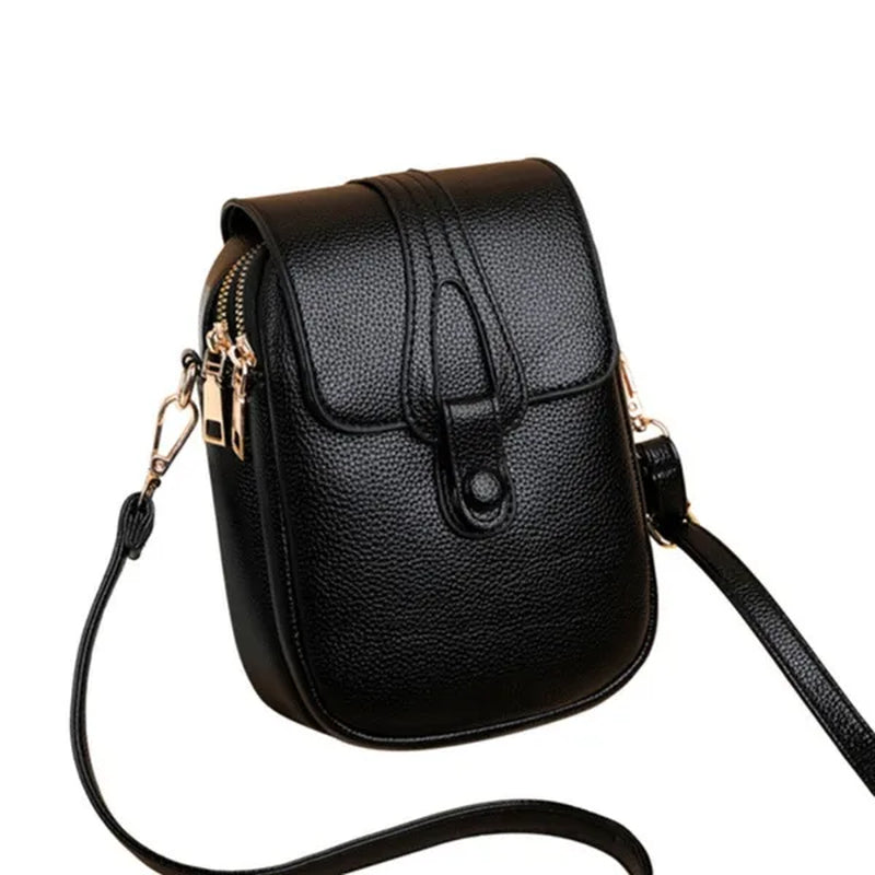 2023 New High Quality High-capacity Women's Fashion Shoulder Bag Genuine Leather Cross Body Shoulder Bags Retro Style Handbags Purses Mobile Phone Bag