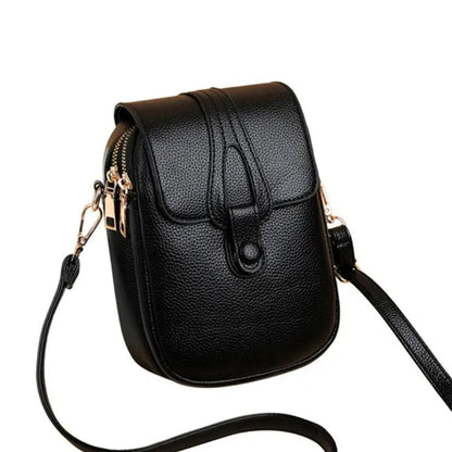 2023 New High Quality High-capacity Women's Fashion Shoulder Bag Genuine Leather Cross Body Shoulder Bags Retro Style Handbags Purses Mobile Phone Bag