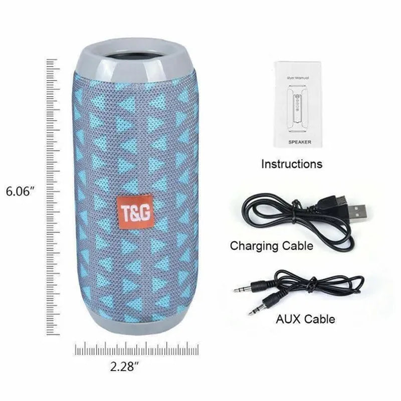 Bluetooth Speaker Outdoor Portable Waterproof Wireless Audio Multifunction Stereo Bass USB/TF/FM Radio Loud