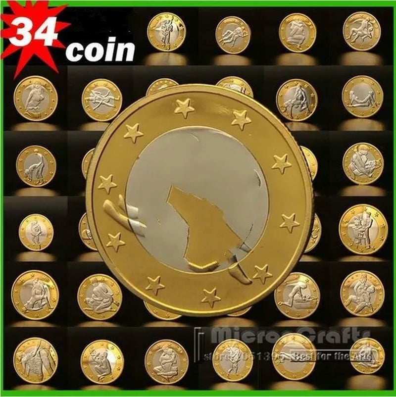 Germany Euros Coins Mix Pure Gold Coins Euro Coins Cool Maclife Couple Commemorative Coin