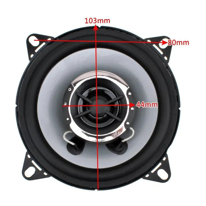 2Pcs 4 Inch 10Cm 150W Dual-Cone Car Coaxial Horn Audio Music Stereo Full Range Frequency Hifi Speakers Non-Destructive Installation