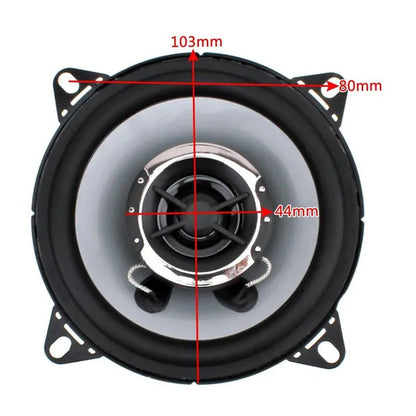 2Pcs 4 Inch 10Cm 150W Dual-Cone Car Coaxial Horn Audio Music Stereo Full Range Frequency Hifi Speakers Non-Destructive Installation
