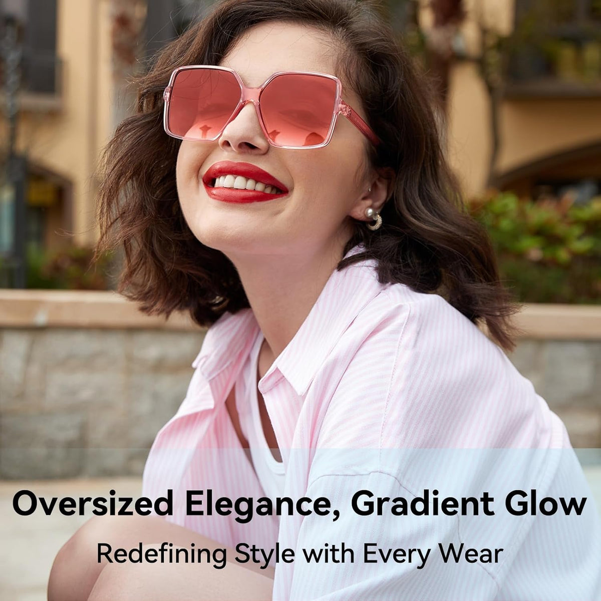 Oversized Square Sunglasses for Women Big Large Wide Fashion Shades for Men UV Protection Unisex
