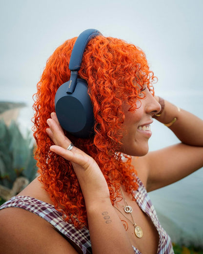 WH-1000XM5 the Best Wireless Noise Canceling Headphones, Auto NC Optimizer, 30-Hour Battery, Alexa Voice Control, Midnight Blue