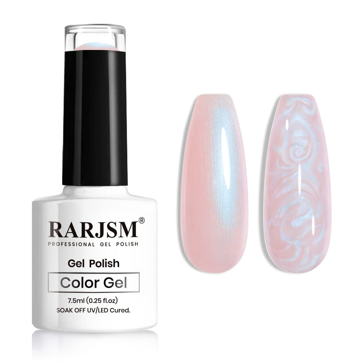 Pearl Gel Nail Polish, Glitter Drawing Gel Polish Shimmer Mermaid Nail Gel Soak Off UV Gel for Salon Home DIY Manicure Use